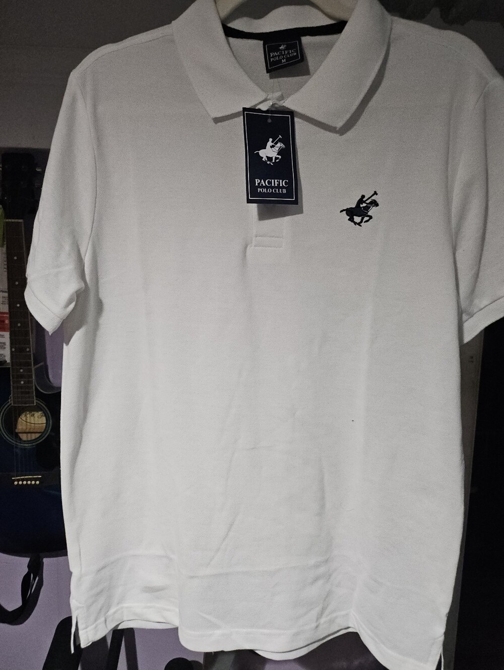 Polo by Ralph Lauren Men's White Polo Shirt with Black Logo
